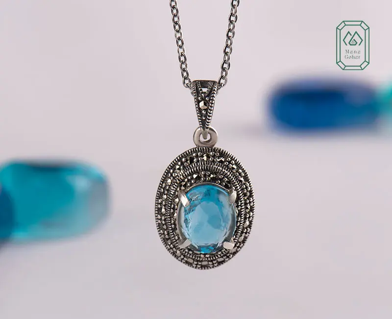 سنگ توپاز - سنگ توپاز اصل - سنگ توپاز آبی