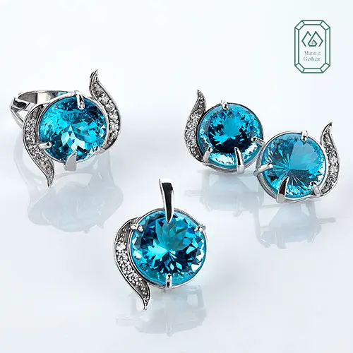 سنگ توپاز - سنگ توپاز اصل - سنگ توپاز آبی 