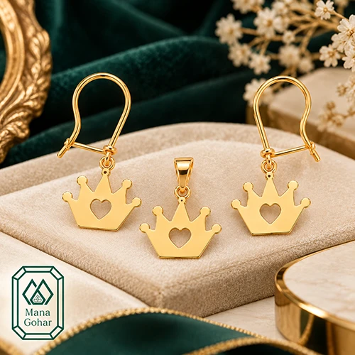 نیم ست ماهلین تاج کد 1056